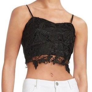 Design Lab lace Crop Tank
